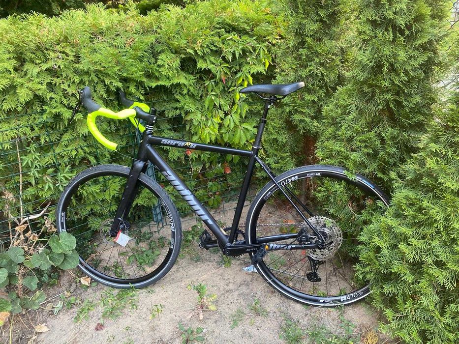 Gravel Author Aura 52cm 160-170cm 1x11 sztywna oś tarcze 9,9kg karbon