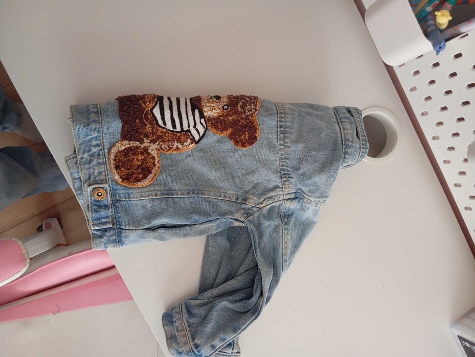 Kurtka  jeansowa miś