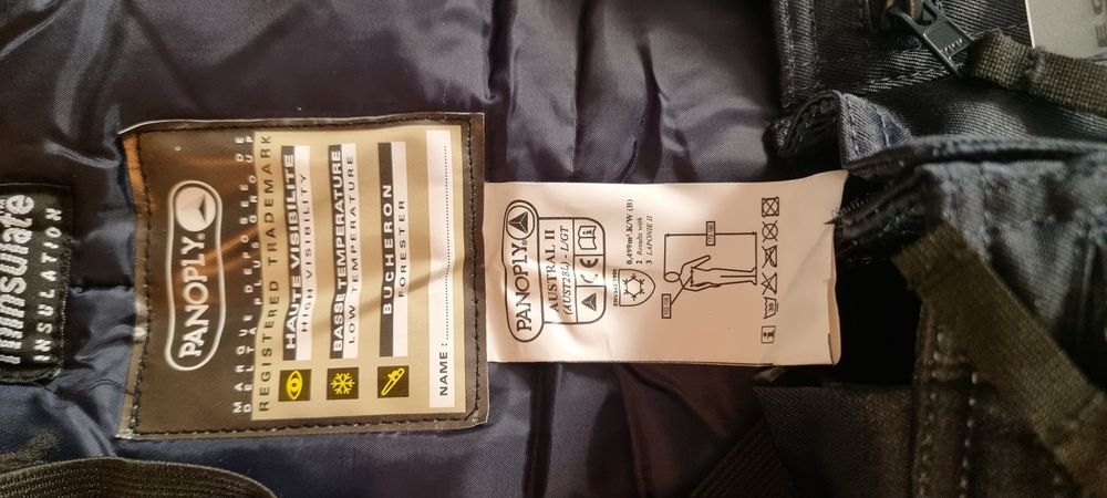 Kurtka Panoply Laponie II + Ogrodniczki Panoply Austral  II Delta Plus