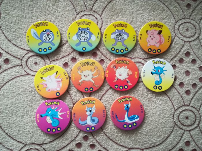 Bonecos Tazos Pokémon