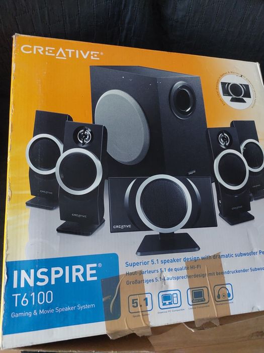 Jak nowy kompletny  zestaw głośników  CREATIVE  Inspire T6100