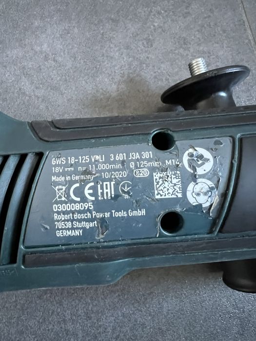 Акум. Болгарка Bosch GWS 18-125 V-Li +АКБ 5.0Ah