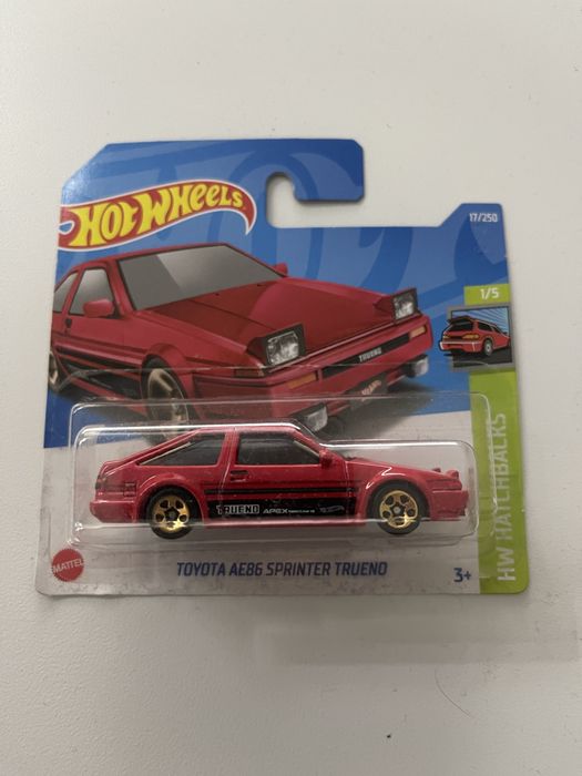 Hot wheels toyota ae86 czerwona