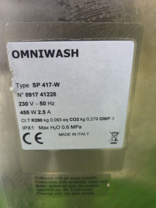 Kostkarka do lodu, omniwash