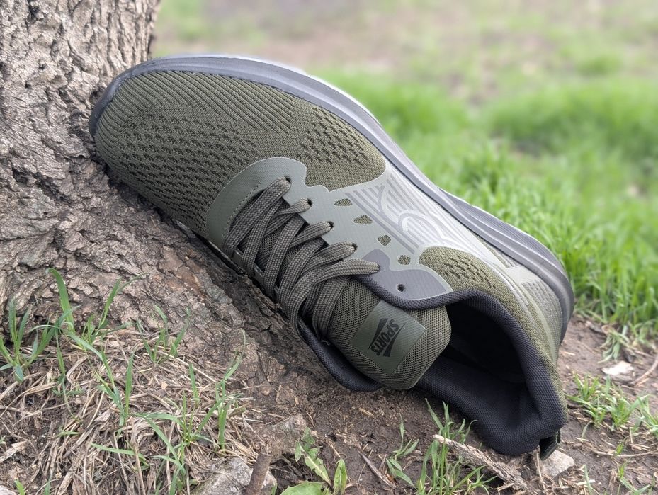 Чоловічі кросівки великого розміру хакі зелені кроссовки большие