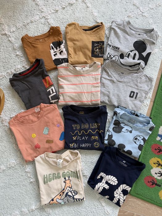 12 szt Koszulki t-shirty 98/104