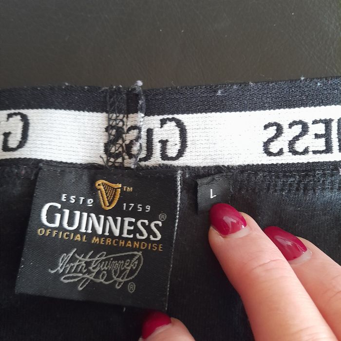 Czarne bokserki Guinness r. L