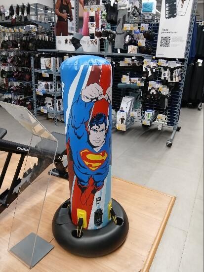 Saco de Boxe Autoportante Insuflável Criança Justice League DC Comics