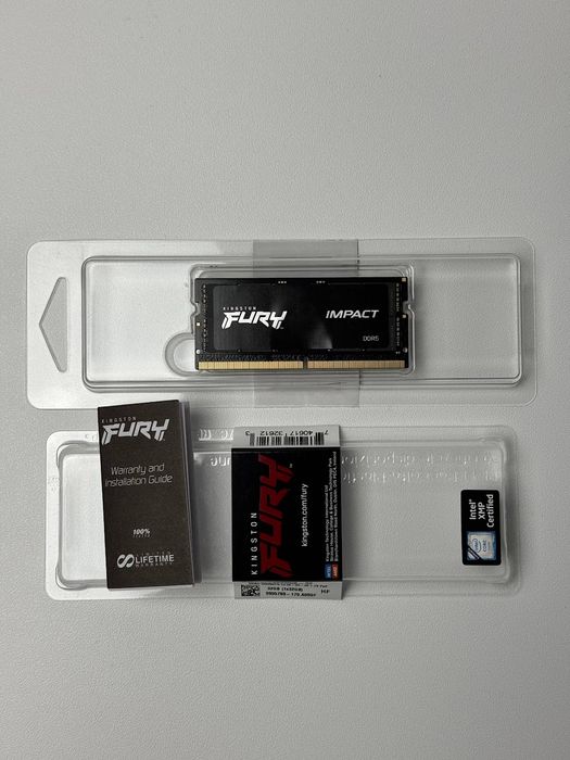 Оперативна пам'ять Kingston Fury Impact DDR5 SO-DIMM 32GB 4800MHz