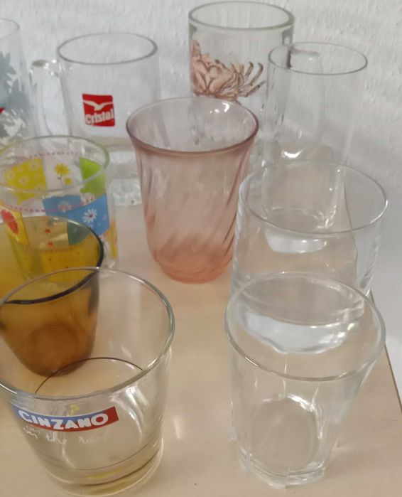 Copos e canecas, diversos , uso geral, lote cp1, por 5€