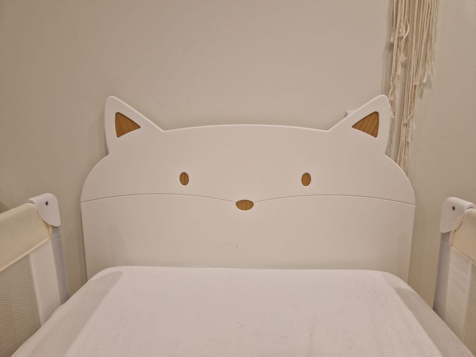 Cama com arrumação solteiro com arrumação + colchão IKEA + cabeceira em madeira