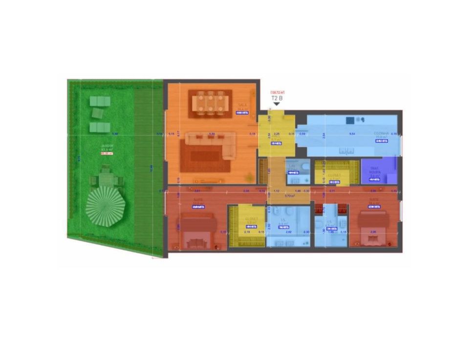 Apartamento T2 de Luxo com Jardim Privativo no Restelo, inserido em...