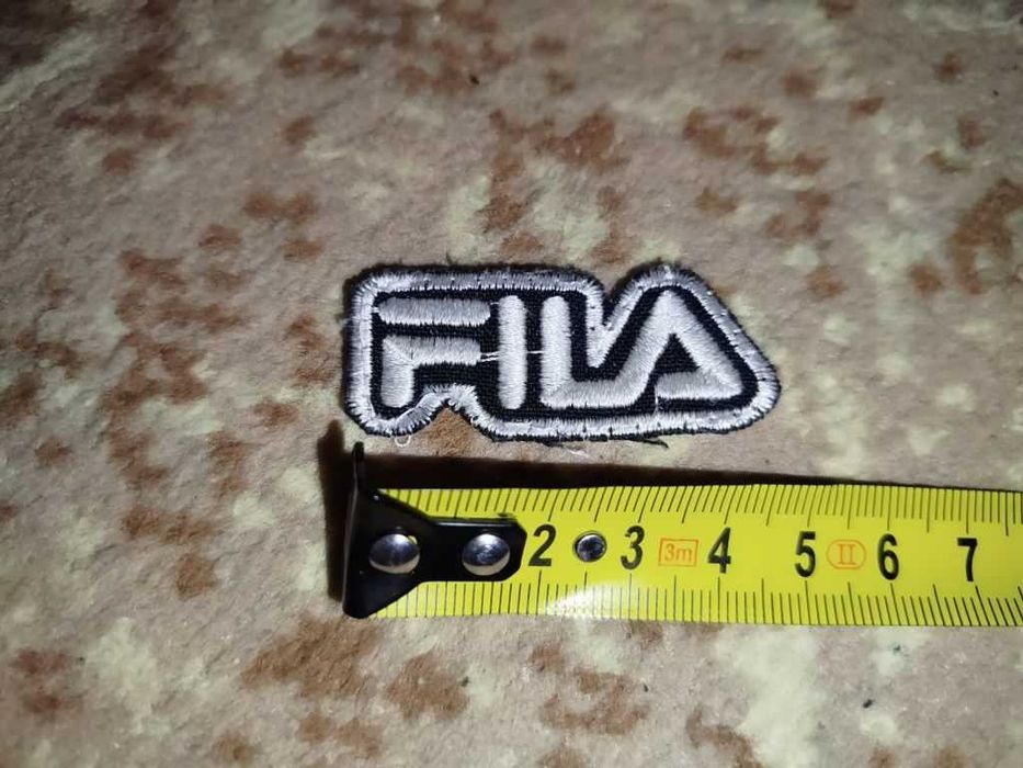 Шеврон / нашивка FILA (вишивка) — оригінальний логотип, стан б/у