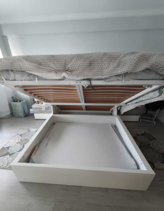 Cama Casal - Sommier IKEA Estrutura cama c/arrumação