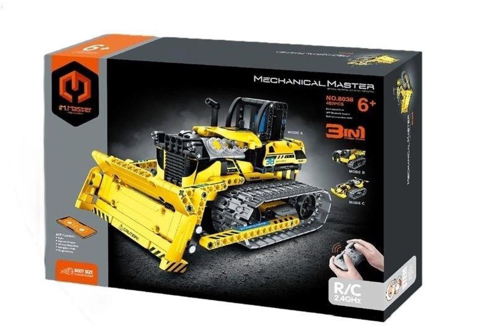 Klocki R/C Robo-Spychacz 3w1/452el