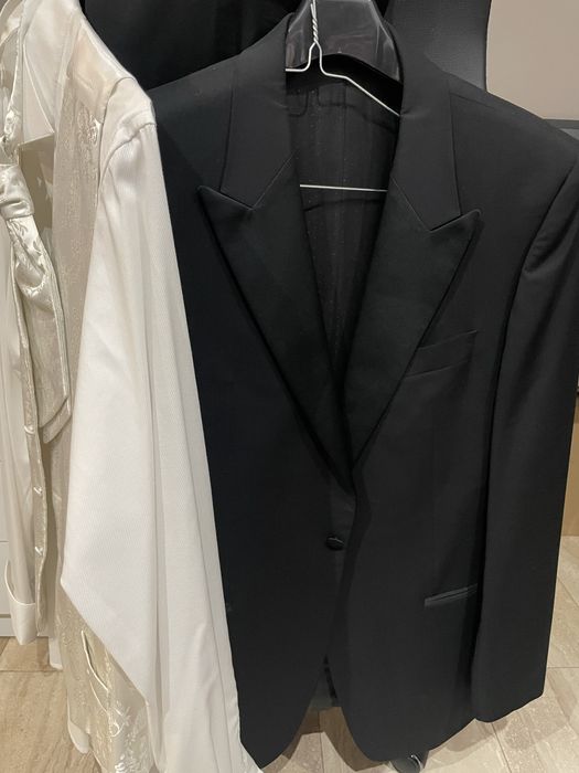 Super garnitur slubny smokingowy czarny Pierre Cardin r106/54
