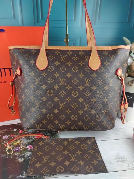 Жіноча сумка Louis Vuitton Neverfull женская сумка шопер Луи Витон