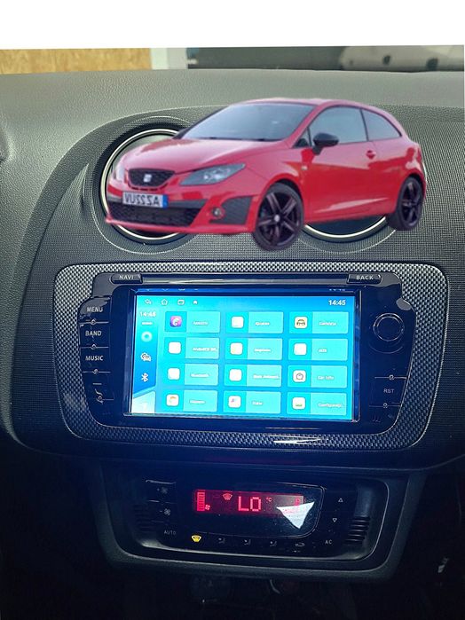 Rádio Seat Ibiza 6J Android 14 com GPS (Novo)