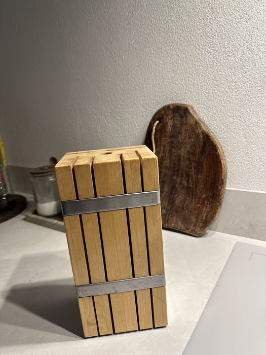 Stojak na noże Blok na noże ikea drewniany