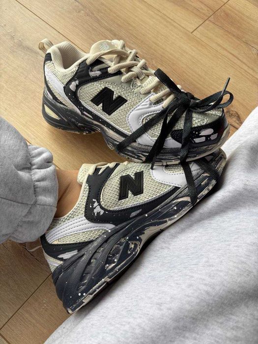 !РОЗПРОДАЖ! New Balance 530 Custom Beige Black Silver Edition 36 37 38 39 40 41 42 43 44 45