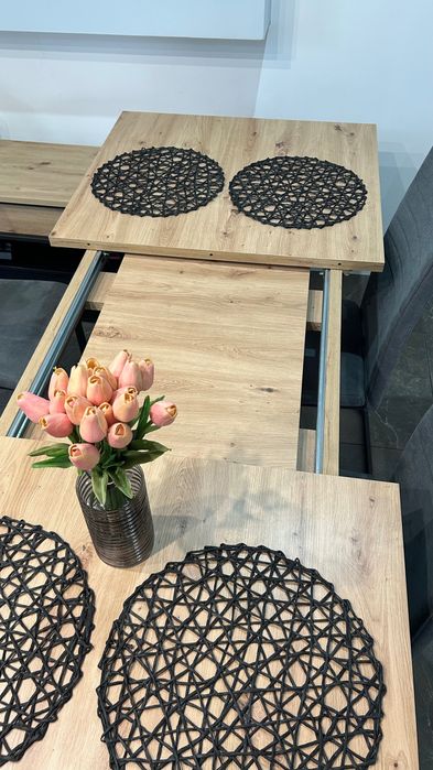 Stół loft + 6 krzeseł zestaw