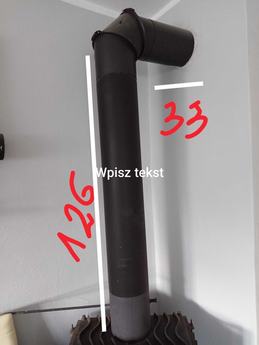 Wkład kominkowy wraz z rurami