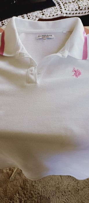 Bluzka koszulka biała U.S. Polo ASSN SINCE  rozmiar XS