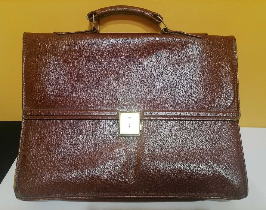 Портфель чоловічий банківський з натуральної шкіри