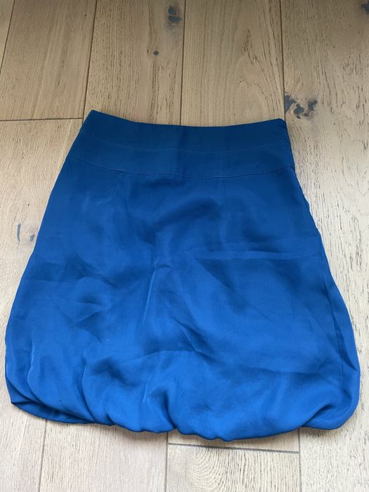 Zara niebieska chabrowa spódnica bombka przed kolano rozmiar S
