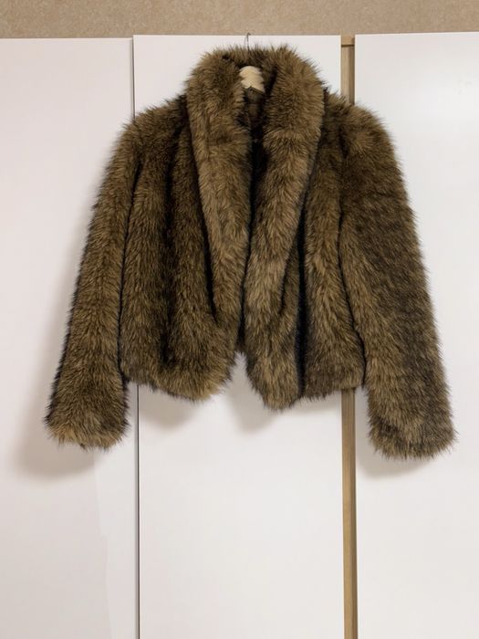 Шуба женская, эко шуба, коротка шуба, шубка, шубка лисья, зимняя шуба