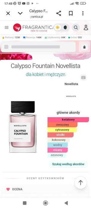 Novellista Calypso Fountain edp