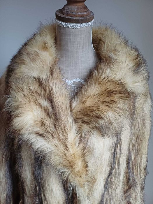 Futro lisy strzyżone Michel Forrest NY  eleganckie pasy r. 38-40