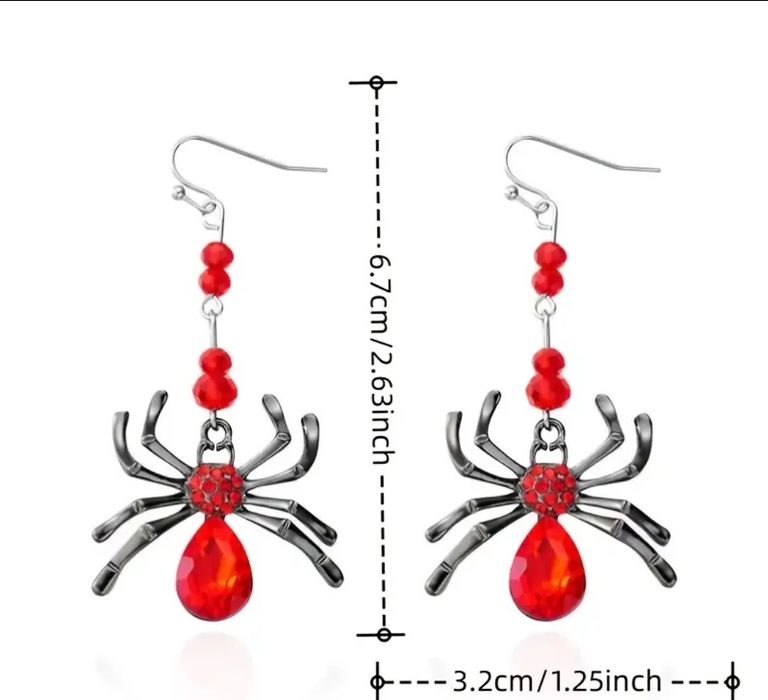 Сережки з павуком