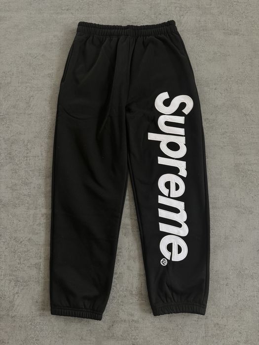 Костюм supreme чорний/сірий супрім костюм суприм