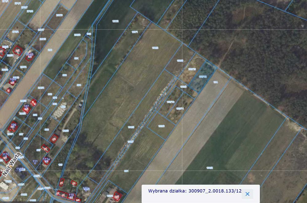 Działka przy lesie z WZ – 1518 m² – Powiercie - Widok 5