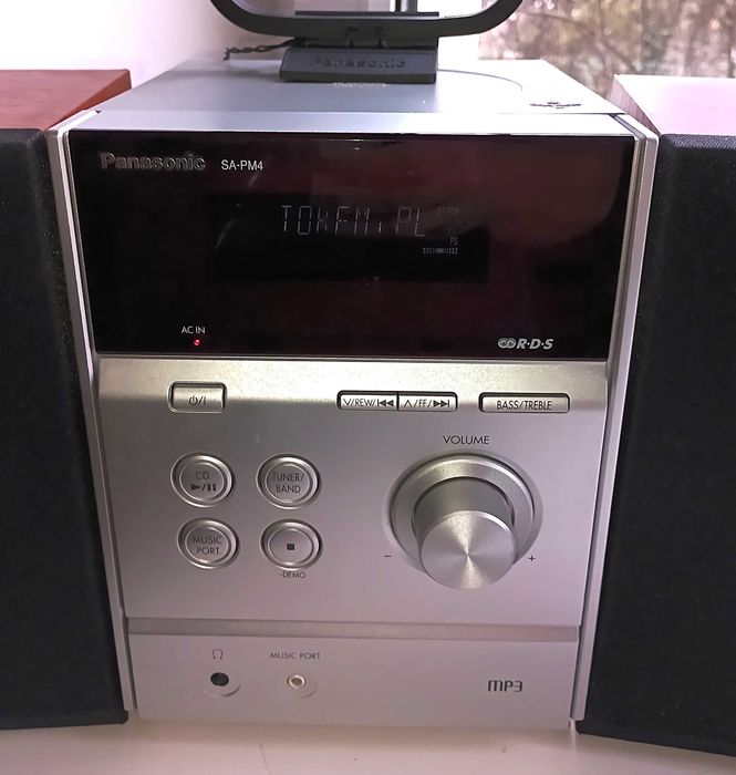 mini Wieża PANASONIC SA-PM4 + 2 KOLUMNY sprawna używana