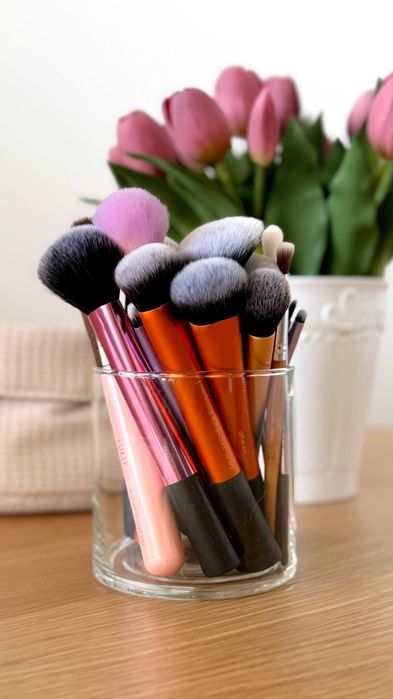 Ogromny zestaw pędzli do makijażu - Sephora, Real Techniques, Luxie, Everyday Minerals, Notino