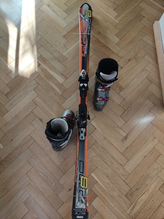 Narty zjazdowe Salomon 8 Demo 172cm  i buty Rossignol zenitu 90