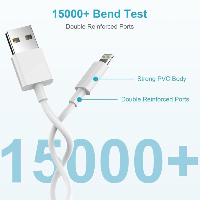 Kabel Usb - Iphone Apple 8,9,10,11,12,13,14 -Lightning 2M I 1M