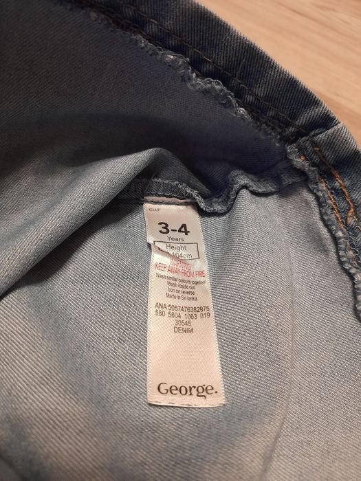 Sukienka jeansowa i sweterek 3_4 lata