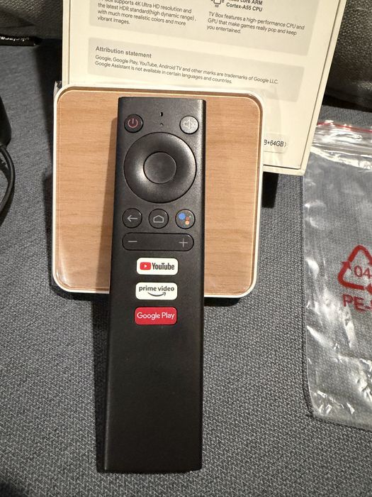 MECOOL KM6 DELUXE 4/64 Гб Android TV приставка з Google Assistant