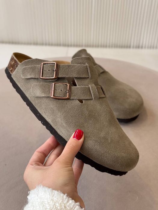 Шльопанці в стилі Birkenstock  40 р Натуральний замш  1745 грн