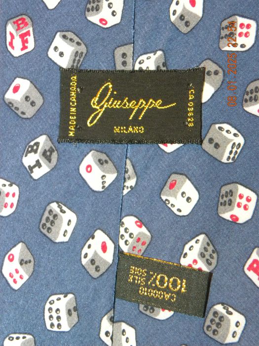 Jedwabny krawat wizytowy Giuseppe Milano