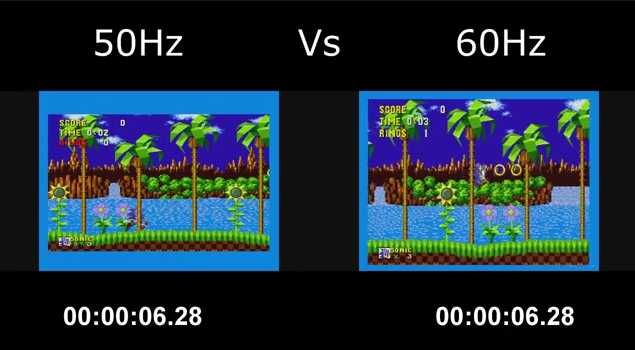 Consola Mega Drive 2 modificada para 60 hz