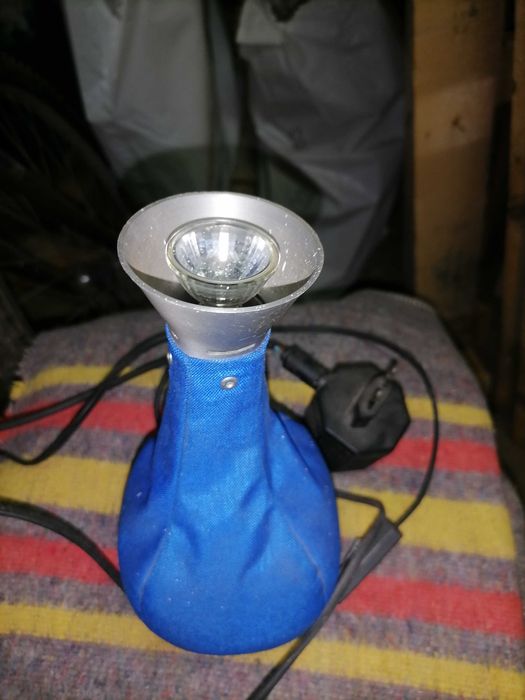 Candeeiro elétrico azul