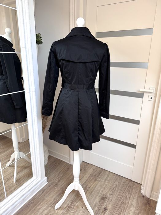 Trencz płaszcz H&M czarny nowy 34/36