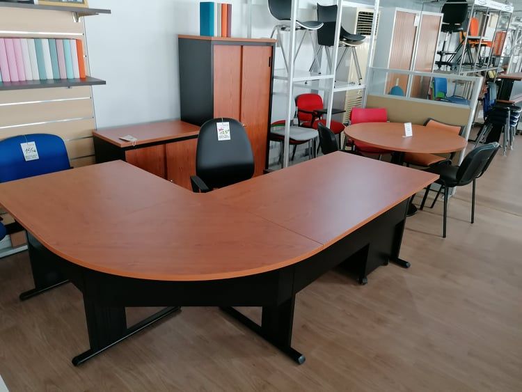 Bloco rodado 3 gavetas em chapa / melamina cinza