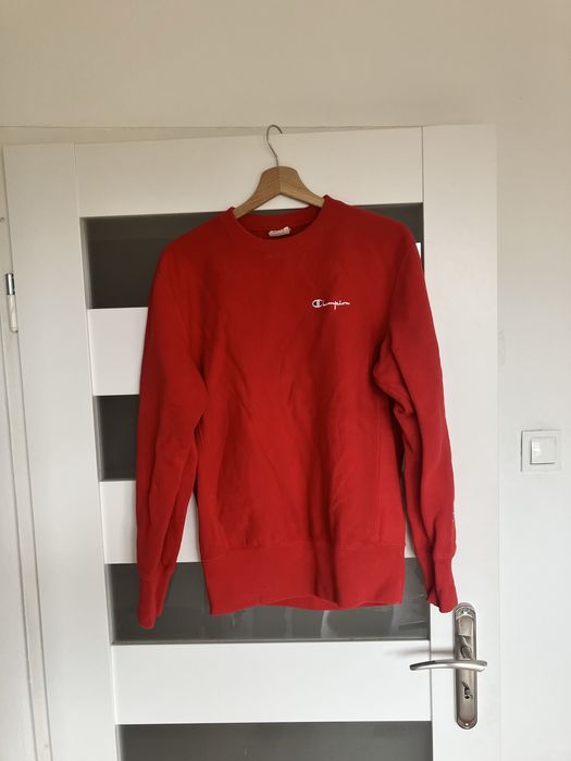 Bluza Crewneck Champion Reverse Weave RW czerwona 100% bawełna