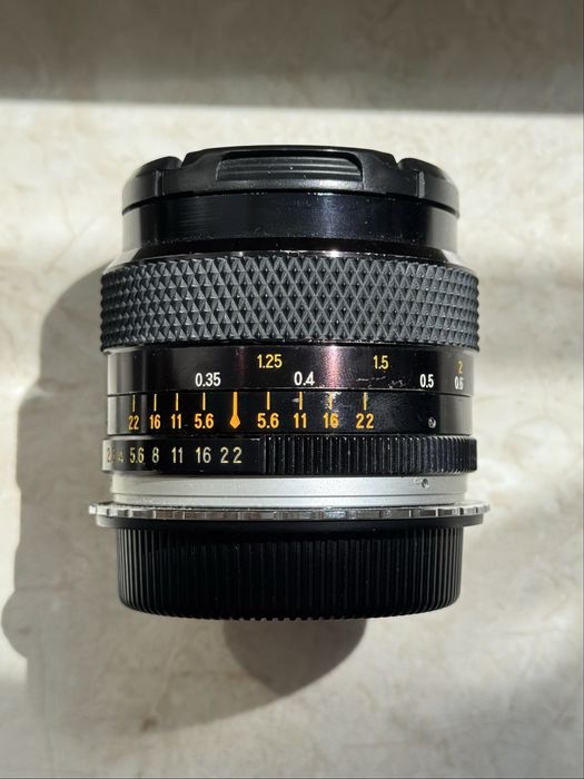 Ширококутний мануальний обʼєктив Yashica 28 mm 2.8 для canon contax
