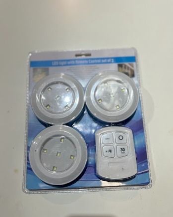 Kit 3 Luzes Led + Comando